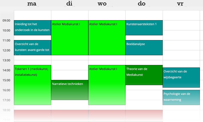 1e bachelor 1e semester