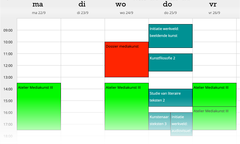 1e bachelor 1e semester