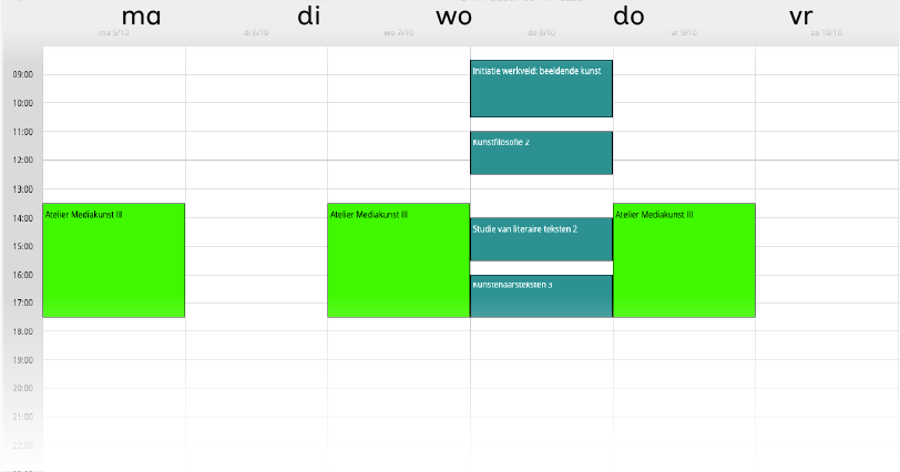 3e bachelor 1e semester